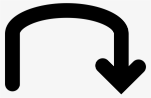 Arrow Curved Down - Heart