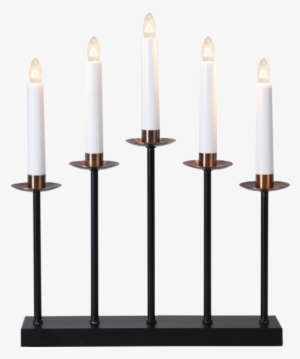 Candlestick Greta - Greta Adventsljusstake Svart/koppar - Star Trading