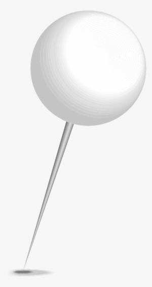 Location Pin Sphere White - White Map Pin Png