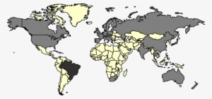 Mapa Mundi Mostrando Os Países Que Já Possuem Planos - Custom Africa Shower Curtain