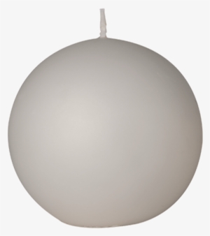 White Ball Candle Ø 10 Cm - Lampshade