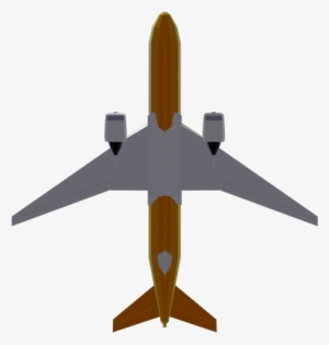 Low-poly Perspective - Airplane Silhouette
