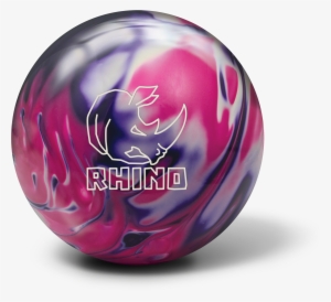 Brunswick Rhino Purple/ Pink/ White - Rhino Bowling Ball Purple Pink