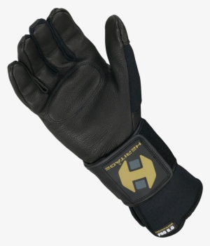 0 Bull Riding Glove Black - Rodeo Hard Heritage Pro 8.0 Bull Riding Glove (black)