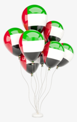 Illustration Of Flag Of United Arab Emirates - Uae Flag Balloon Png