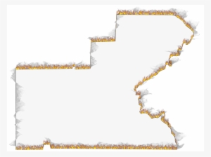 A Flame And Smoke Outline Map Of Glades - Poster