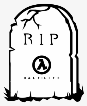 Rip Half Life - Tombstone Clipart