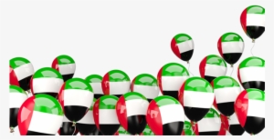 Illustration Of Flag Of United Arab Emirates - Uae Flag Balloons Png