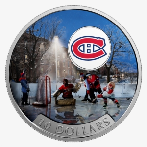 Pure Silver Coloured Coin Passion To Play - Montreal Canadiens Coin