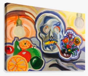 Flowers In A Dead Pipe Canvas Print - Modern Art