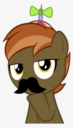Button Mash Moustache Vector By Strachattack-d6x9bbi - Mlp Cute Button Mash