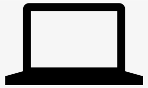Laptop Computer Device Icon Vector - Computer Silhouette Transparent