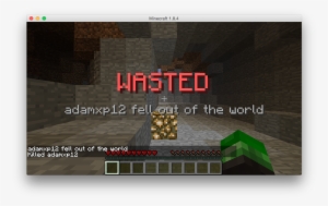 Gtadeath - Minecraft Wasted Death Screen
