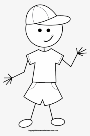 Related Pictures Stick Figure Clipart Image Stick Figure - Black And White Stick Figure Boy Clipart