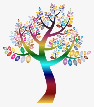 Bienvenido A La Biblioteca Welcome To The Library - Tree With Colorful Leaves