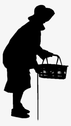 Cut Out People, Adobe, Vectors, Programming, Silhouettes, - Old Woman Silhouette