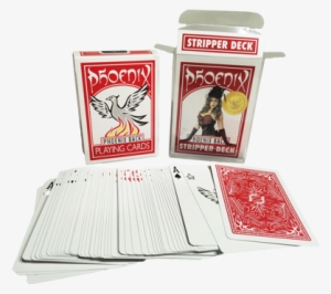 Phoenix Stripper Deck Red By Card-shark - Phoenix Parlour Double Decker (red) By Card-shark