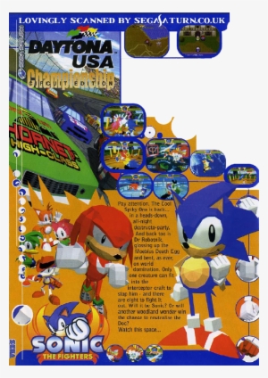 Daytona Sonic Fighters Saturn Release Promo - Sonic The Fighters 1996