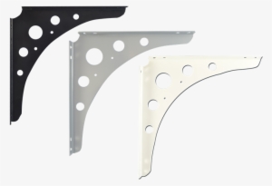 Carinya 200 X 200 X 25 X 2mm White Euro Bracket - Silver