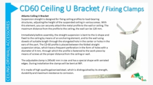 Cd60 Ceiling U Bracket / Fixing Clamps / Brida - Fighter Aircraft