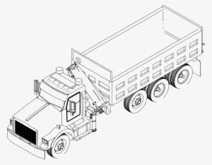 Truck Icons Png - Line Drawing Truck