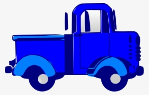 Blue Pickup Truck Clipart
