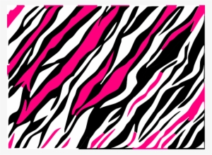 Pink Black Zebra Print