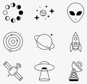 Space 30 Icons - Clip Art