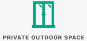 Private Outdoor Space Icon - Graphic Design