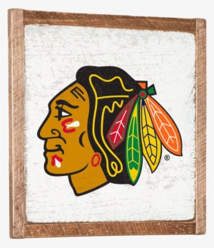 Chicago Blackhawks Vintage Wall Art - Logo Chicago Blackhawks