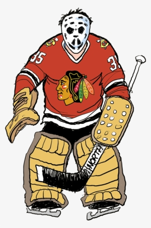 Tony Esposito - Chicago Blackhawks Black-red Premium 3' X 5' Flag
