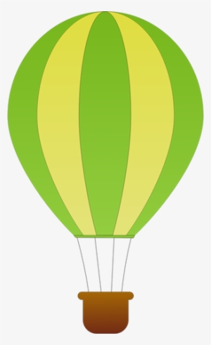 Horizontal Green And White Stripes Hot Air Balloon - Air Balloon Vector Png