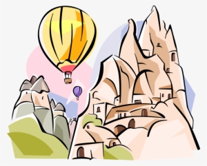 Vector Illustration Of Goreme "fairy Chimney" Rock - Goreme Clipart