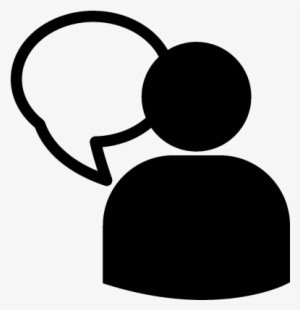 User With Message Balloon Vector - Globo De Mensaje Icono