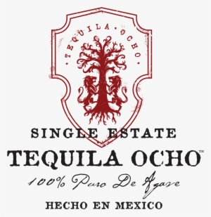Ocho Logo Bigcrest Trans - Tequila Ocho Plata - 750 Ml Bottle