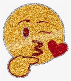Love Emoji Glitter Transfer Hot Fix Custom Design - Love Emoji Glitter