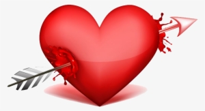 Cupid's Arrow Can Strike At Any Time - Heart With Arrow