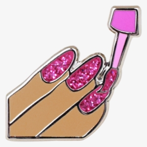 Nails Emoji Pin - Transparent Nails Emoji Png