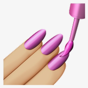 Emoji Nails Emoticon Iphone Iphoneemoji - Nail Emoji Png