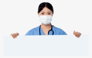 Free Png Doctor Holding Banner Png Images Transparent - Physician
