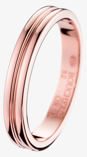 Godron Pink Gold Small Wedding Band - Alliance Homme Or Rose