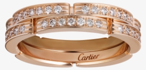 Maillon Panthère Fine Wedding Band, 2 Half Diamond-paved