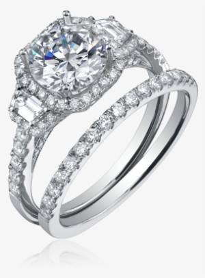 Brand Name Designer Jewelry In Winona, Minnesota - Sylvie Sy172 Three Stone Diamond Engagement Ring