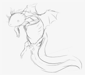 And I Heard Rumors About A New Dragon Breed Being Built - Line Art