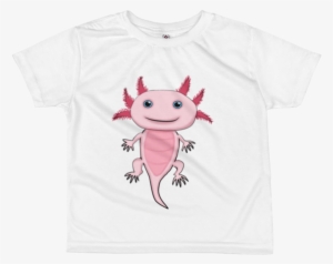 Mexican Axolotl Salamander Kids Sublimation T-shirt - Dōjinshi