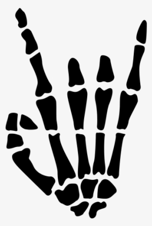 Mano Cornuta Aus Knochen Auf Dein T-shirt - Middle Finger