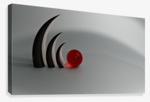 Horns 3d Canvas Print - Saucer