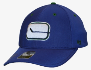 Vancouver Canucks Stick Logo Big Boss Flexfit Hat - Baseball Cap