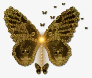 Golden Butterfly Clip Art Design Png By Jssanda