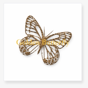 Personalized Golden Butterfly Sticker - Cute Gold Butterfly Shower Curtain